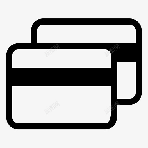 支付批量支付信用卡图标svg_新图网 https://ixintu.com 信用卡 基本图标集夏普 批量支付 支付 金融