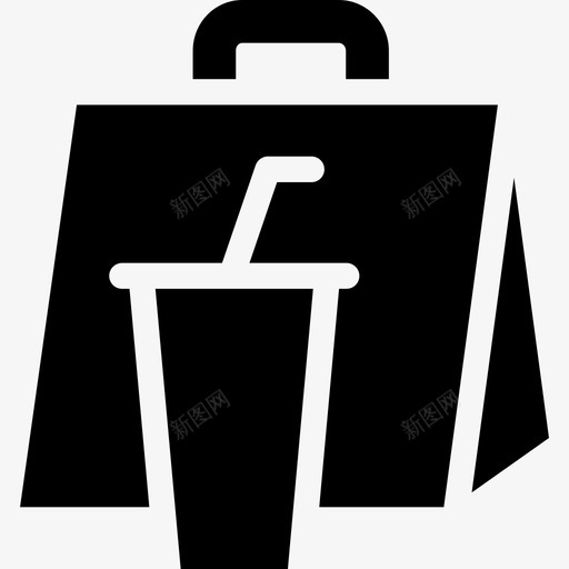 外卖餐厅实心已填充图标svg_新图网 https://ixintu.com 外卖 已填充 餐厅实心