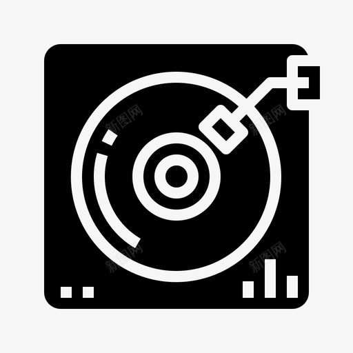 音乐混音派对图标svg_新图网 https://ixintu.com 派对 混音 转盘 音乐 音响 黑色婚礼