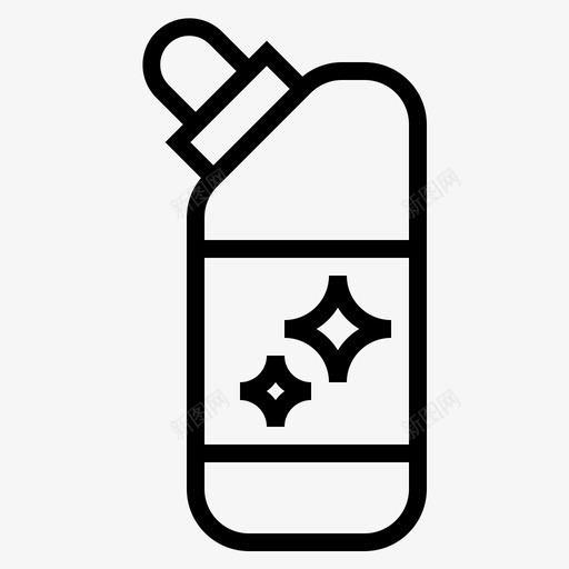 漂白剂化学品清洁剂图标svg_新图网 https://ixintu.com 化学品 清洁剂 漂白剂