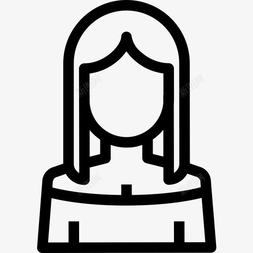 化身角色女性人类图标svg_新图网 https://ixintu.com 人物 人类 化身角色 女性 用户