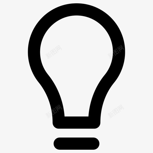 灯泡科学元素大胆的圆形图标svg_新图网 https://ixintu.com 大胆的圆形 灯泡 科学元素