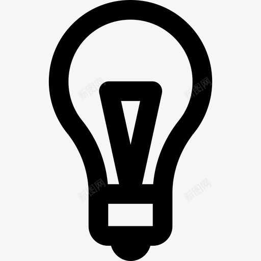 灯泡科学研究6线性图标svg_新图网 https://ixintu.com 灯泡 科学研究6 线性