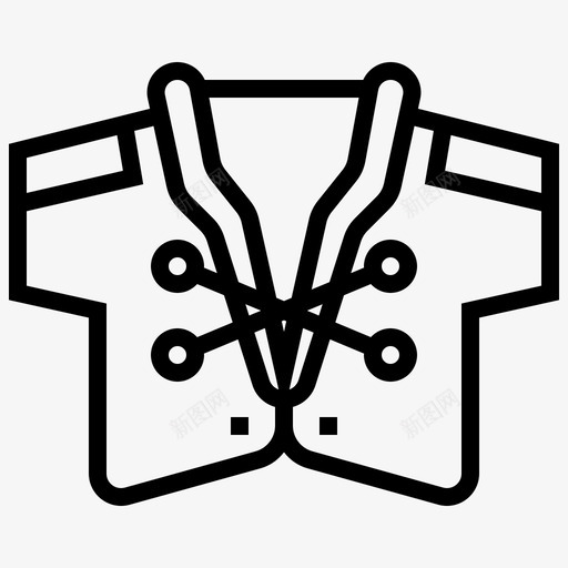 护具衣领装备图标svg_新图网 https://ixintu.com 制服 护具 护垫 美式橄榄球线 衣领 装备
