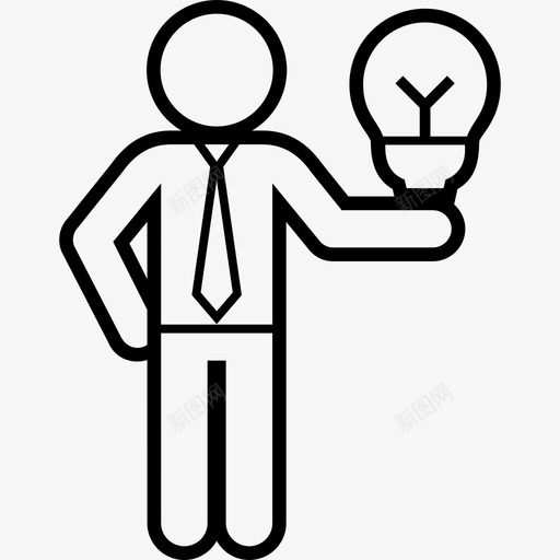 想法拥有者商业聪明图标svg_新图网 https://ixintu.com 商业 商人 想法拥有者 男人 聪明