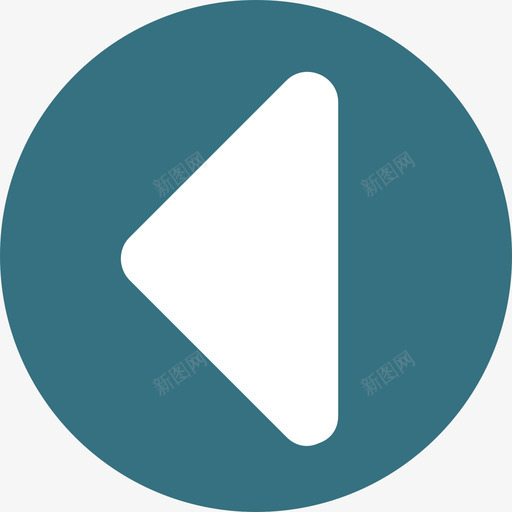 上一个箭头圆平面图标svg_新图网 https://ixintu.com 上一个 圆平面 箭头