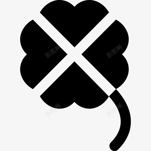 三叶草自然假日填充图标svg_新图网 https://ixintu.com 三叶草 假日填充 自然