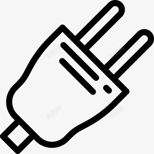 插头酒店大包装线性线性图标svg_新图网 https://ixintu.com 插头 线性 酒店大包装线性