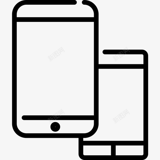 智能手机工具集线性图标svg_新图网 https://ixintu.com 智能手机 线性 设计工具集