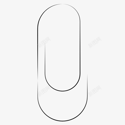 回形针附件手绘办公室图标svg_新图网 https://ixintu.com 回形针 手绘办公室 附件