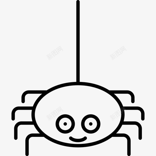 蜘蛛直系万圣节图标svg_新图网 https://ixintu.com 直系万圣节 蜘蛛