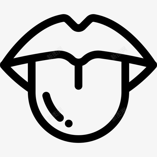 舌医学人体轮廓图标svg_新图网 https://ixintu.com 人体轮廓 医学 舌