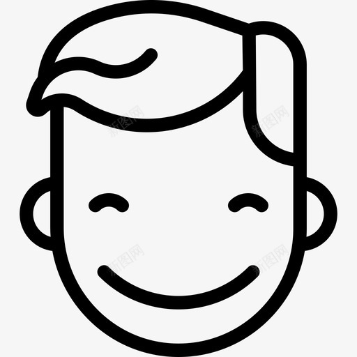 男孩笑容灿烂人人的脸图标svg_新图网 https://ixintu.com 人 人的脸 男孩笑容灿烂