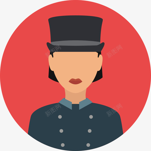 门卫服务圆形公寓图标svg_新图网 https://ixintu.com 圆形公寓 服务 门卫