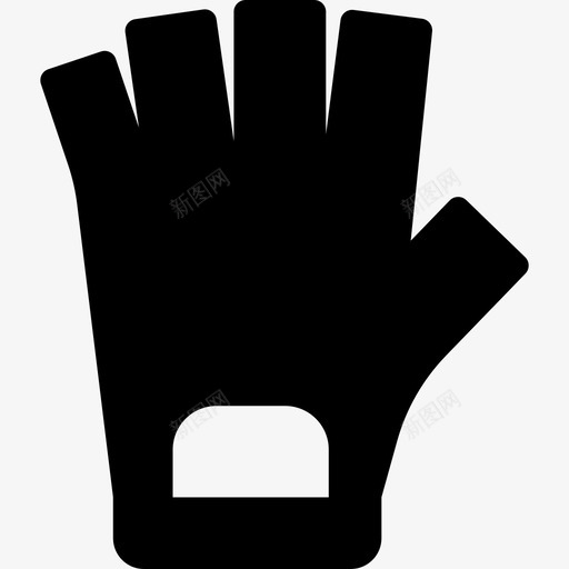 手套健身和设备实心填充图标svg_新图网 https://ixintu.com 健身和设备实心 填充 手套