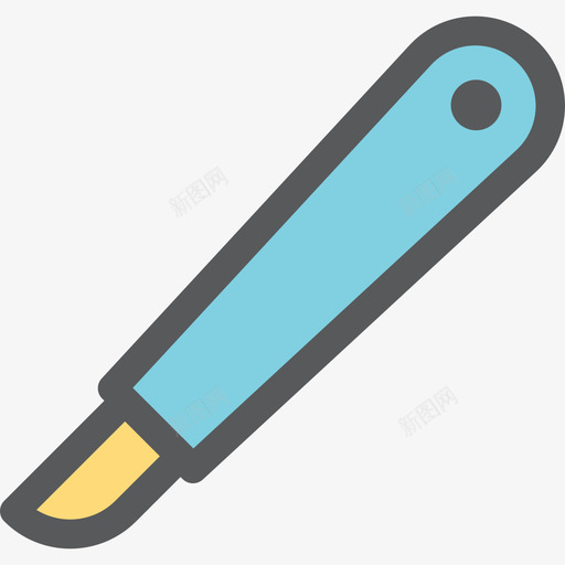 手术刀医疗元素颜色线颜色图标svg_新图网 https://ixintu.com 医疗元素颜色 手术刀 线颜色