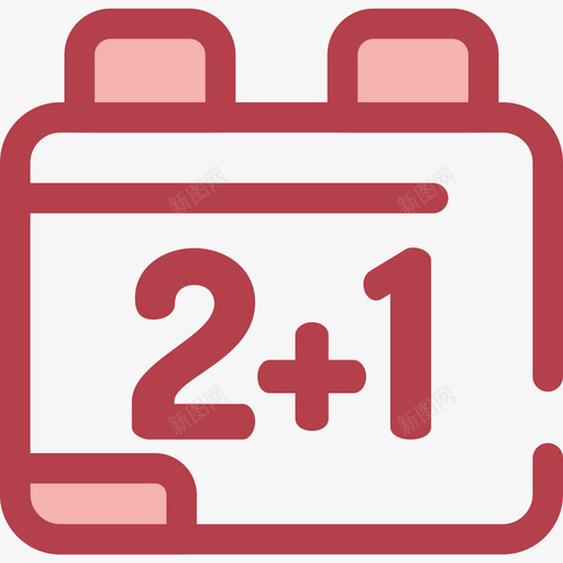 数学学校集合2红色图标svg_新图网 https://ixintu.com 学校集合2 数学 红色