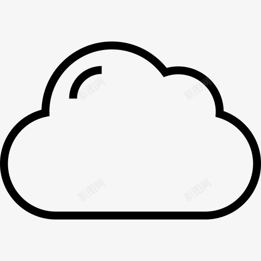 云ui线性图标svg_新图网 https://ixintu.com ui 云 线性