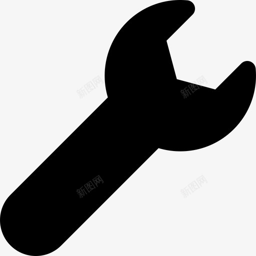 扳手家用实心填充图标svg_新图网 https://ixintu.com 填充 家用实心 扳手