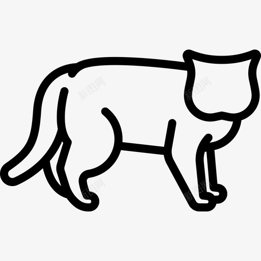 英国短毛猫动物猫的繁殖体图标svg_新图网 https://ixintu.com 动物 猫的繁殖体 英国短毛猫