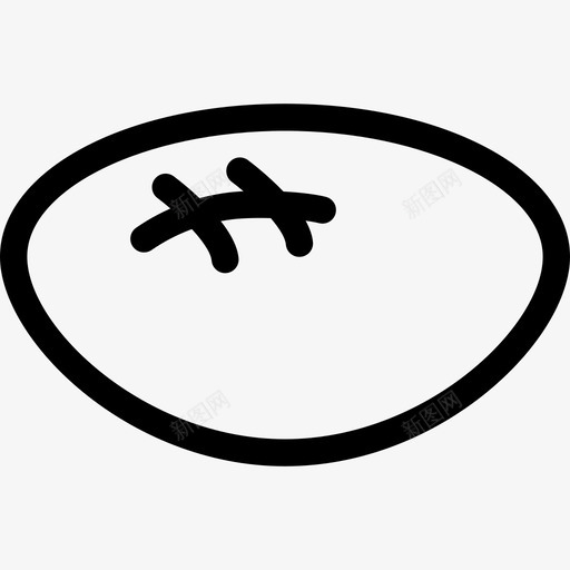 美式足球体育资产直线型图标svg_新图网 https://ixintu.com 体育资产 直线型 美式足球