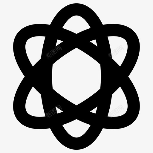 原子科学元素大胆圆润图标svg_新图网 https://ixintu.com 原子 大胆圆润 科学元素