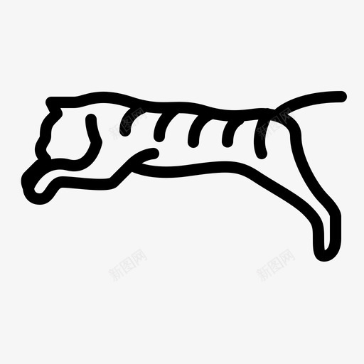 老虎动物拯救老虎图标svg_新图网 https://ixintu.com 动物 动物园 拯救老虎 老虎