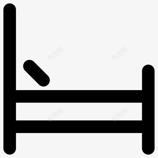床加粗轮廓医疗元素2加粗圆形图标svg_新图网 https://ixintu.com 加粗圆形 加粗轮廓医疗元素2 床