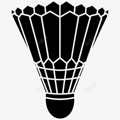 羽毛球球运动图标svg_新图网 https://ixintu.com 球 羽毛球 运动