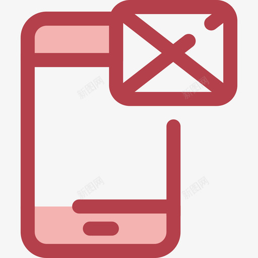 智能手机designtools8红色图标svg_新图网 https://ixintu.com designtools8 智能手机 红色