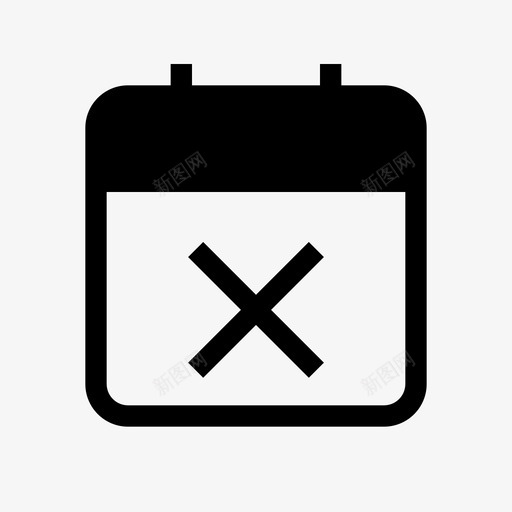 拒绝约会拒绝活动拒绝日程安排图标svg_新图网 https://ixintu.com 拒绝日程安排 拒绝活动 拒绝约会 设置基本图标
