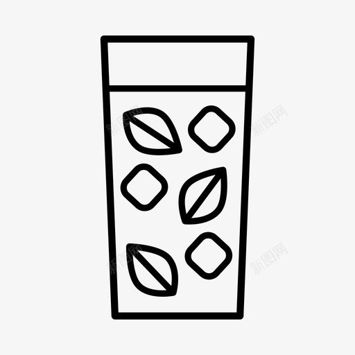绿茶饮料凉茶图标svg_新图网 https://ixintu.com 凉茶 绿茶 茶园 饮料