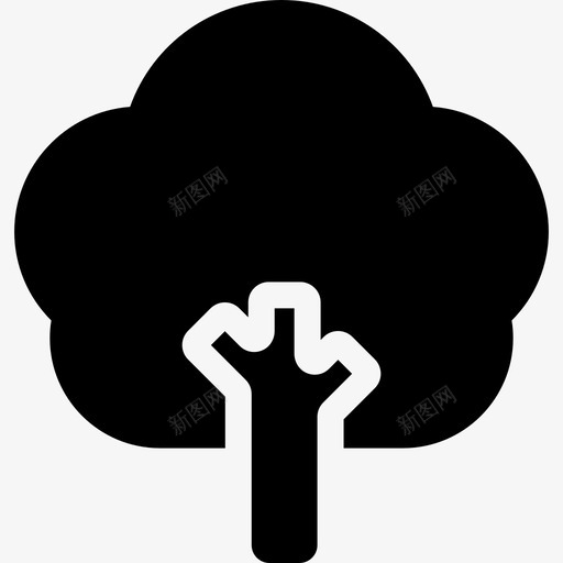 树充满了春天图标svg_新图网 https://ixintu.com 充满了春天 树