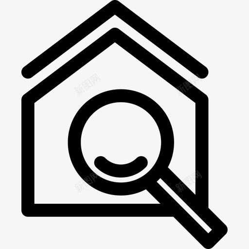 住宅房地产1线性图标svg_新图网 https://ixintu.com 住宅 房地产1 线性