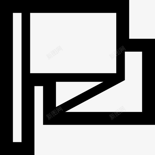 旗标导航2线性图标svg_新图网 https://ixintu.com 导航2 旗标 线性
