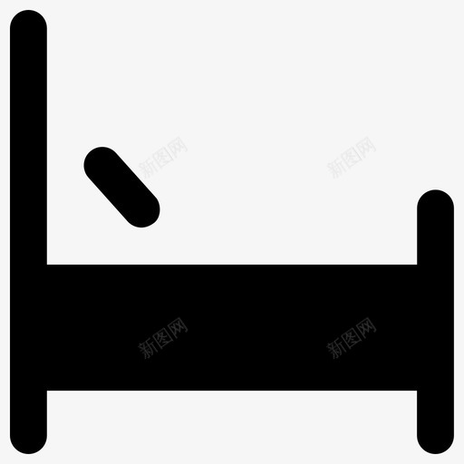 床固体医疗元素2填充图标svg_新图网 https://ixintu.com 固体医疗元素2 填充 床