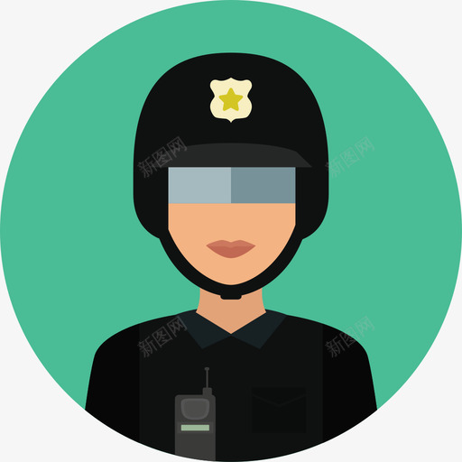 警察犯罪保护圆形平面图标svg_新图网 https://ixintu.com 圆形平面 犯罪保护 警察