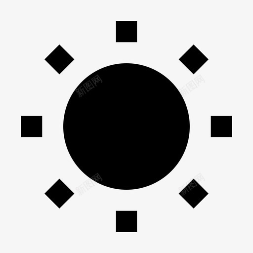 亮度高亮度阳光图标svg_新图网 https://ixintu.com 亮度 亮度高 必要的图标设置鲜明 阳光