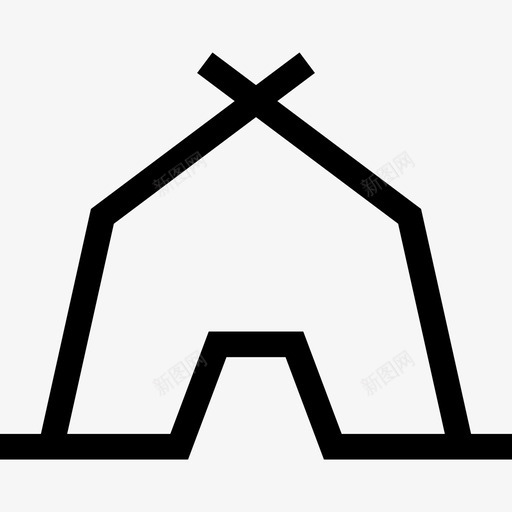 帐篷自然混合旅游元素图标svg_新图网 https://ixintu.com 帐篷 混合旅游元素 自然