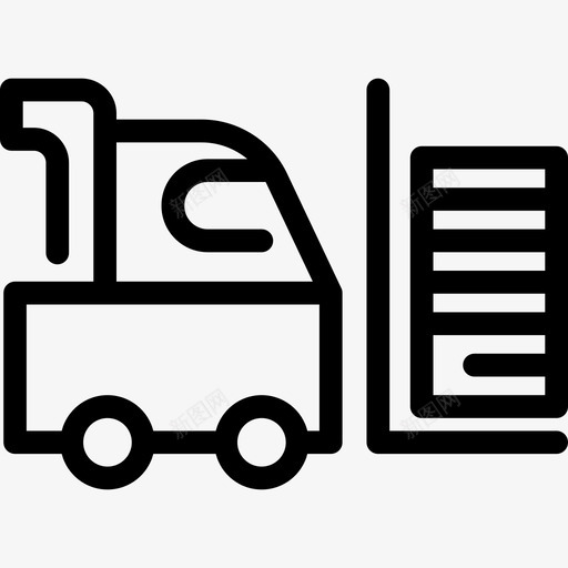 叉车运输施工线工艺图标svg_新图网 https://ixintu.com 叉车 施工线工艺 运输