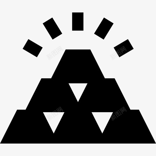 黄金商业金融填充图标svg_新图网 https://ixintu.com 商业 金融填充 黄金