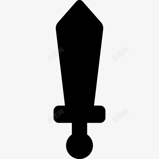 剑武器游戏填充物图标svg_新图网 https://ixintu.com 剑 武器 游戏填充物