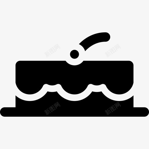 樱桃蛋糕面包店馅图标svg_新图网 https://ixintu.com 樱桃蛋糕 面包店馅