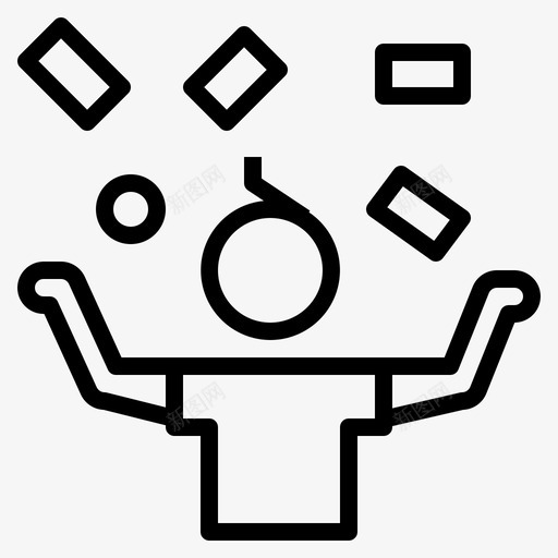 小心资本硬币图标svg_新图网 https://ixintu.com 危险 小心 生意03大纲 男人 硬币 资本 跌倒