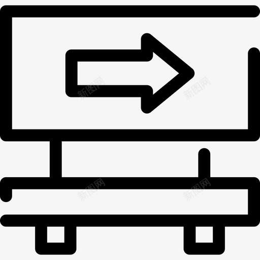 指路标志箭头施工线工艺图标svg_新图网 https://ixintu.com 指路标志 施工线工艺 箭头