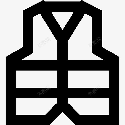 反光背心保安施工工具图标svg_新图网 https://ixintu.com 保安 反光背心 施工工具
