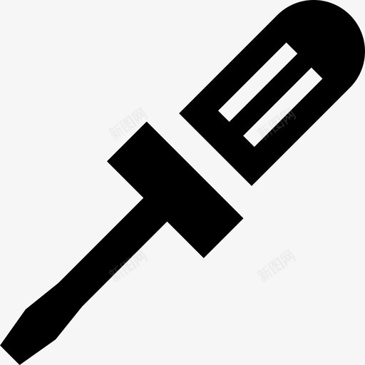 螺丝刀实用工具实心图标svg_新图网 https://ixintu.com 螺丝刀 设计实用工具实心