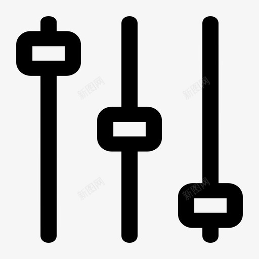 混音器音频编辑图标svg_新图网 https://ixintu.com 声音 混音器 编辑 调音 音乐 音频