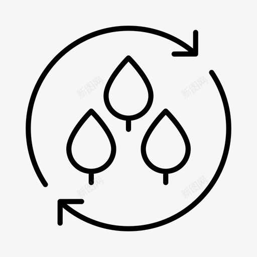 环境科学生态学绿色能源图标svg_新图网 https://ixintu.com 可持续性 环境科学 生态学 绿色能源