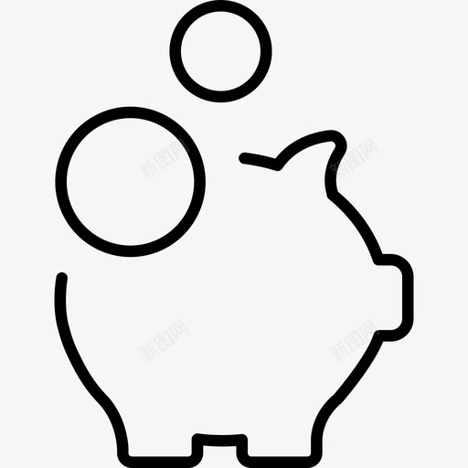 存钱罐商业搜索引擎优化2线性图标svg_新图网 https://ixintu.com 商业搜索引擎优化2 存钱罐 线性